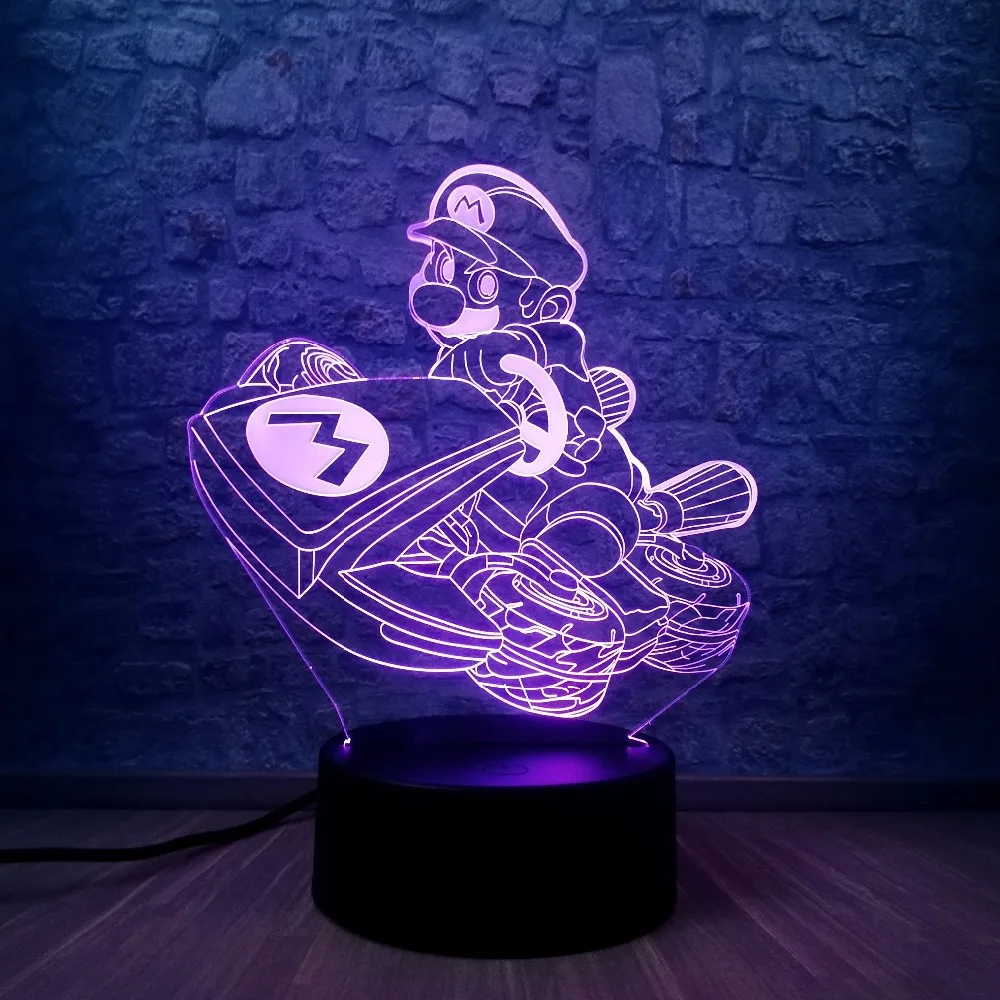 

Cartoon Game Figure Super Mario 3D LED Kid Night Light Baby Bedside Table Lamp Room Decor Child Kid Toys Birthday Christmas Gift