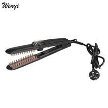 Профессиональный паровой выпрямитель для волос и бигуди для волос 2 в 1 утюг спрей паровой плоский утюг Инструменты для укладки волос