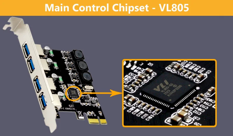 U3V PCI Express Post Card PCI-E USB 3,0 адаптер карта 4 порта 5 Гбит/с PCIE карта расширения добавить на карту для системы Windows