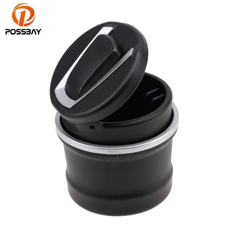 

POSSBAY Car LED Light Ashtray Auto Cigarette Ash Tray Cup Holder for Ford Audi Kia Honda VW BMW Chevrolet Car Ashtray