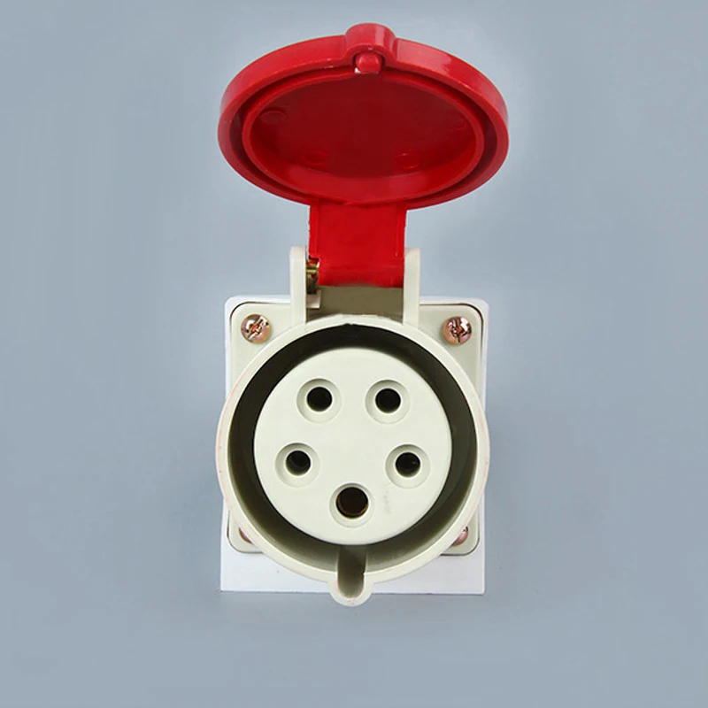 

5P ZNG-115 380V 16/32A Industrial Socket Electric Motor Power Outlet Apply to Complete Set of Equipment Mechanical Heavy WorK