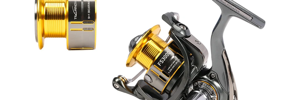 TSURINOYA FS3000 Spining Reel 9+ 1BB 5,2: 1 металлическая катушка алюминиевая ручка De Pescaria рыболовная рок Pescaria Reel Molinete Pesca