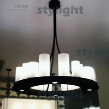 Hemel математическое кольцо современный подвесной светильник Светодиодный Люстра Кевин Рейли освещение инновационная свеча металлический светильник