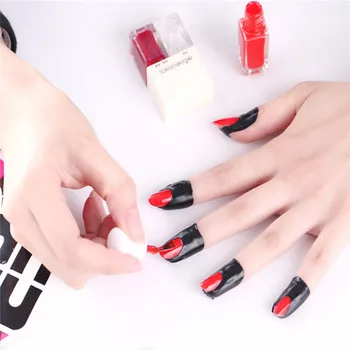 

50Pcs Peel Off Tape Nail Protector U Shape Nail Forms for Nails Art Painting Polish UV Gel Stamping Plate Tools