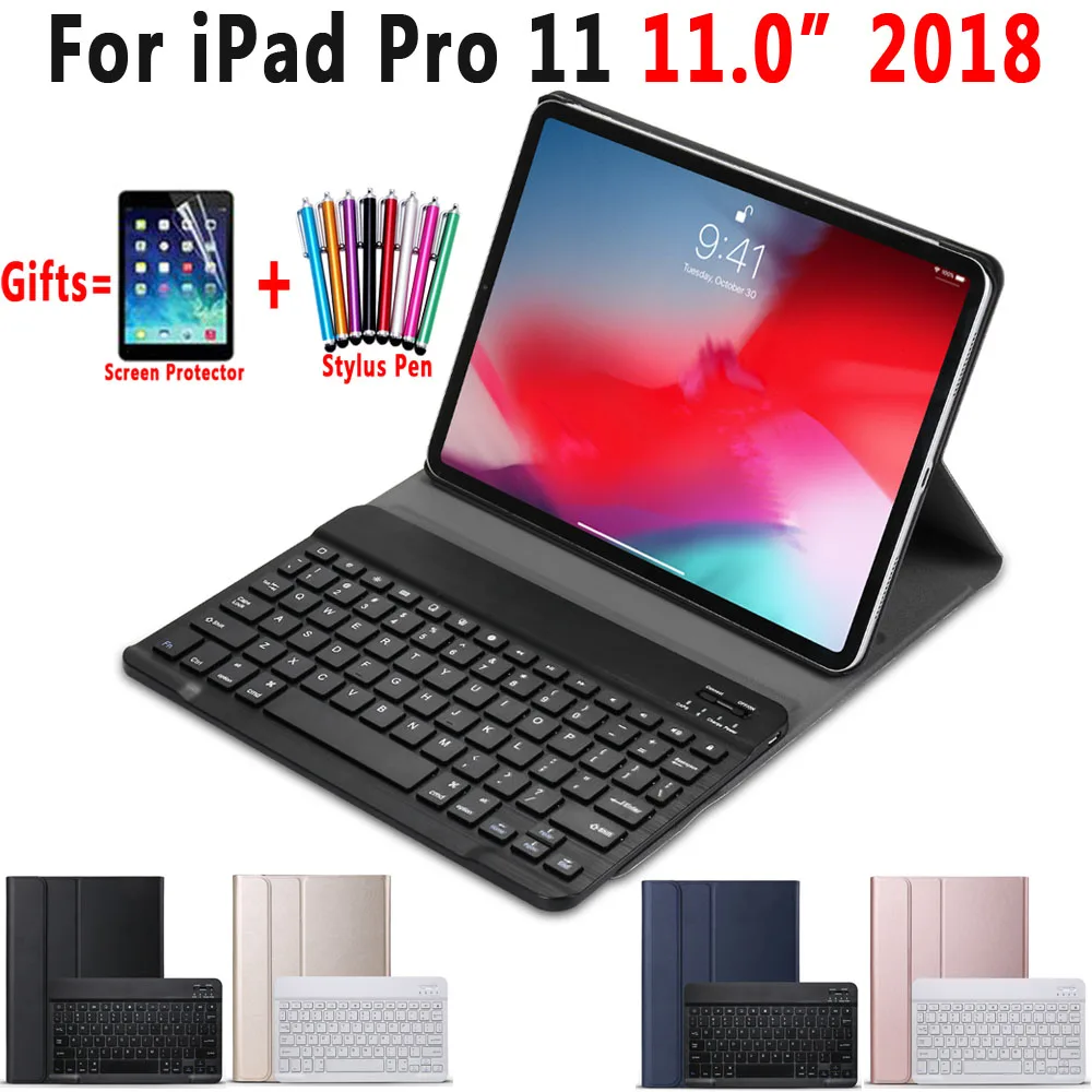 Чехол с клавиатурой для Apple iPad Pro 11 2018 a1980. A1934 A2013 тонкий съемный чехол Bluetooth |