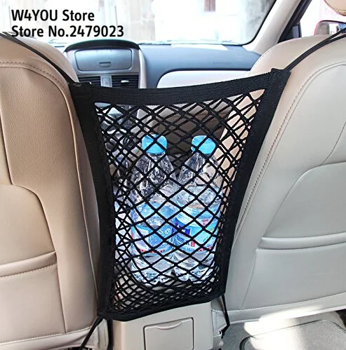 

Car Holder Seat Bag Mesh Net for KIA RIO Ford Focus Hyundai IX35 Solaris Mitsubishi ASX Outlander Pajero