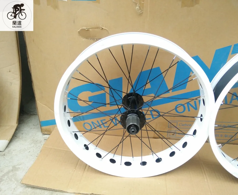 Top Kalosse  Beach Bicycle wheels  20 inch   Children bike wheel  20*4.0 tires  36 holes Beach bicycle   fat bike  8/9/10S cassette 14
