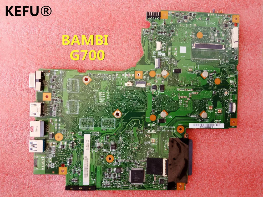 

KEFU laptop motherboard BAMBI MAIN BOARD REV:2.1 fit for Lenovo G700 notebook pc system board