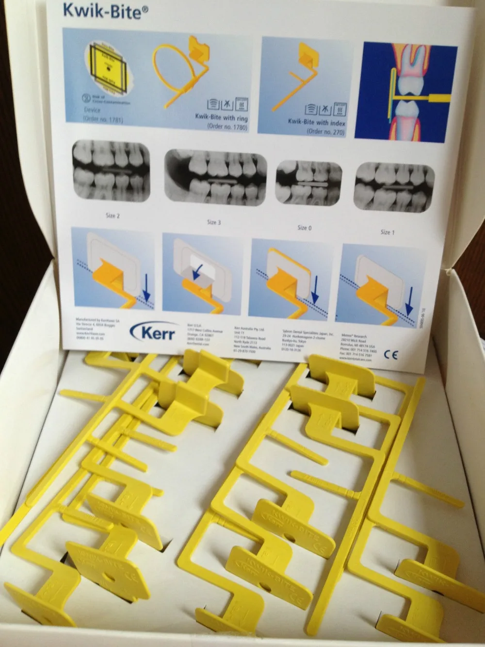 Dental Kerr 270 X Ray Holders film phosphor plate holder15 Kwik Bite w
