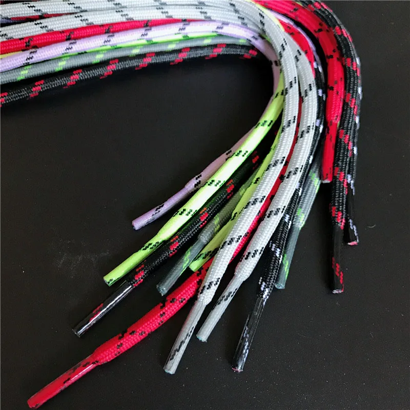 1 Pair Men Outdoor Sport Casual Multicolor Bumps Round Shoelace Hiking Slip Rope Shoes Laces Sneakers Shoelaces Skate Boot Laces