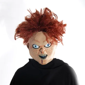 

H&D Scary CHUCKY Latex Mask Full Face Creepy Horror Masquerade Adult Ghost Movie Halloween Costumes Fancy Dress Cosplay Props