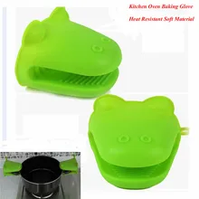 Горячая милый Бегемот кухня приготовления рукавица и прихват для микроволновой печи изолированные Нескользящие Жаростойкие перчатки для выпечки Прямая поставка