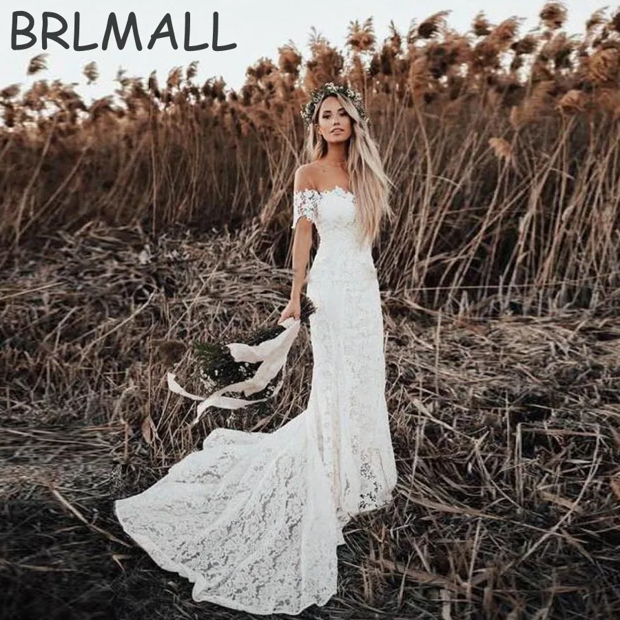 BRLMALL/Свадебные платья с 3D цветочным принтом, с открытыми плечами, с завышенной талией, свадебное платье, SWL-INS008, халат de soiree vestido de noiva на заказ
