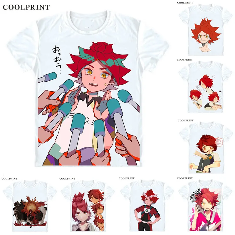 Coolprint Nagumo Haruya T Shirt Inazuma Eleven Prominence Captain Men Casual TShirt Premium T-Shirt Printed Short Sleeve Shirts | Мужская