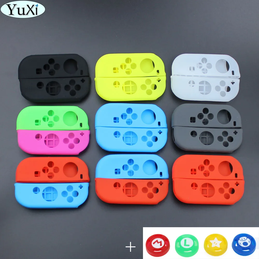 YuXi 1 Набор Противоскользящий силиконовый мягкий чехол для nintendo Switch защитный чехол для Kind Switch Joy-Con контроллер аксессуар