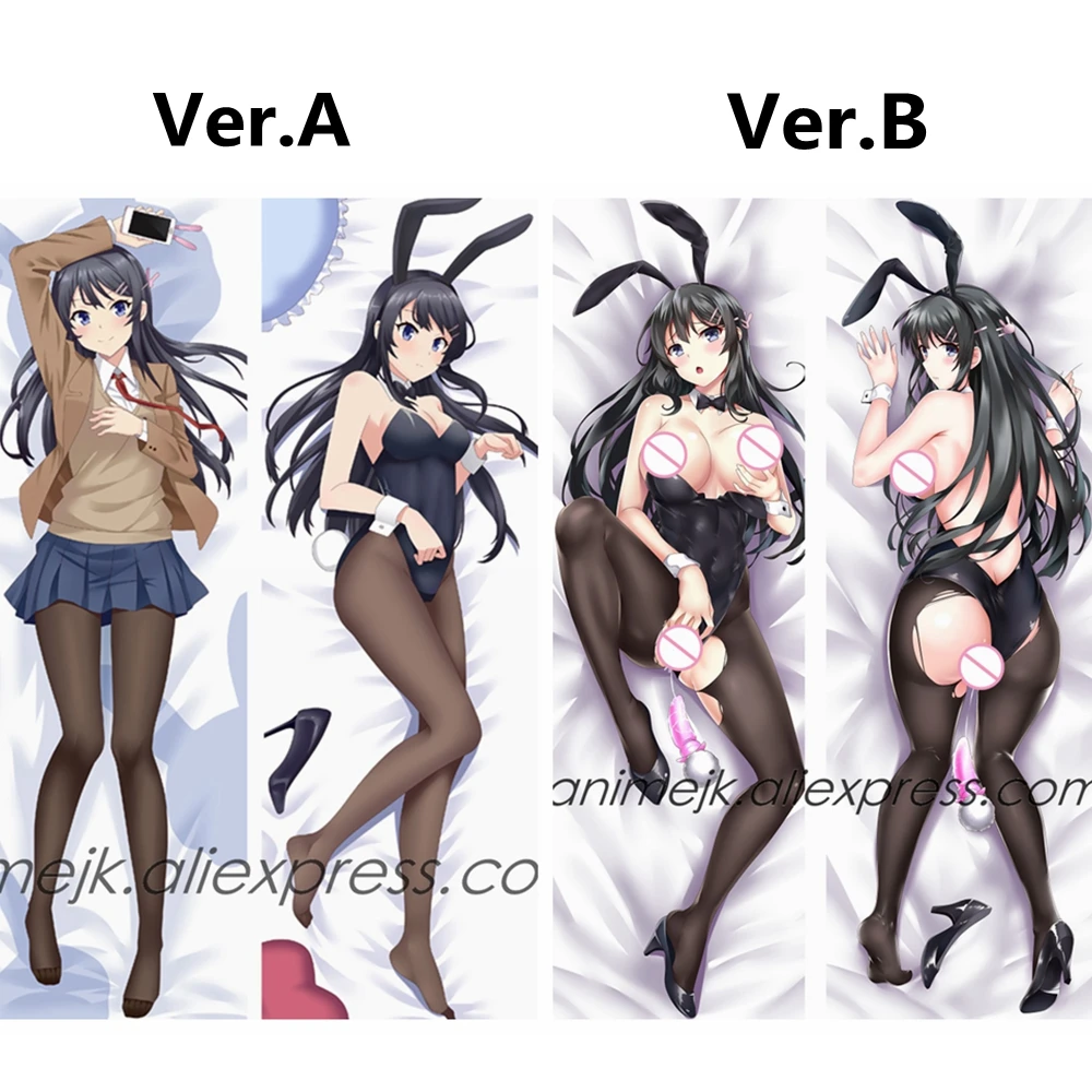 Аниме негодяй не мечта кролика девушка Senpai Seishun Buta Yarou Sakurajima Mai Dakimakura тело наволочка чехол для подушки