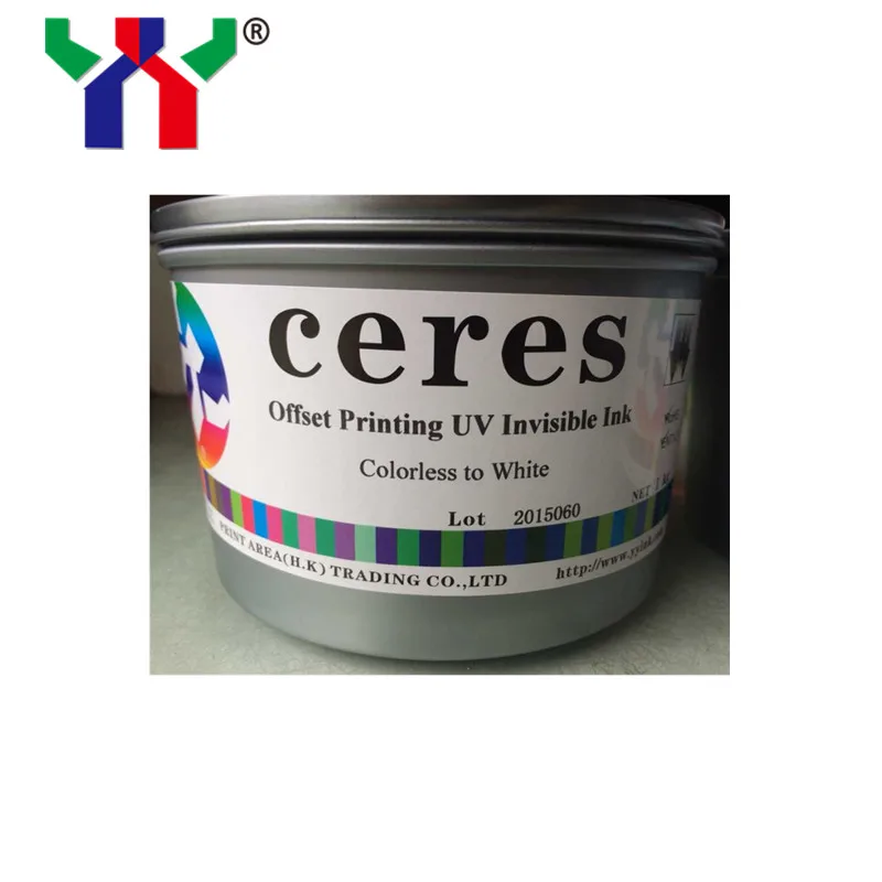 

Fast UV dry Colorless to white uv offset printing invisible ink, high quality ,1kg/can,12cans/CTN