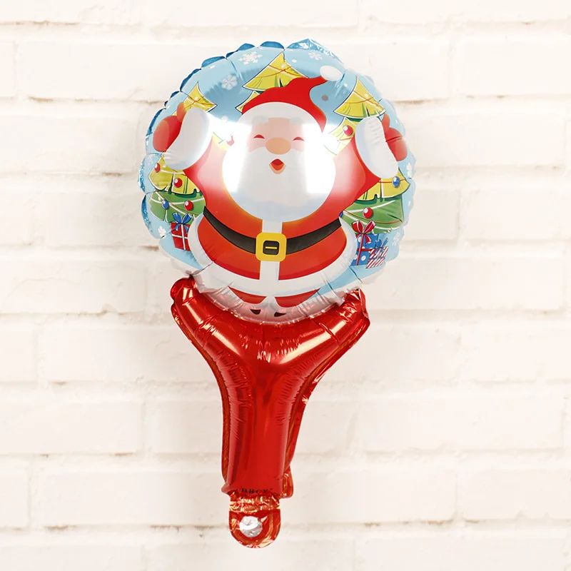 Рождественские украшения для дома, воздушные шары из фольги, 6 шт./лот, веселый год, рождественские принадлежности для вечеринки, надувные воздушные шары, подарки - Цвет: HS01902