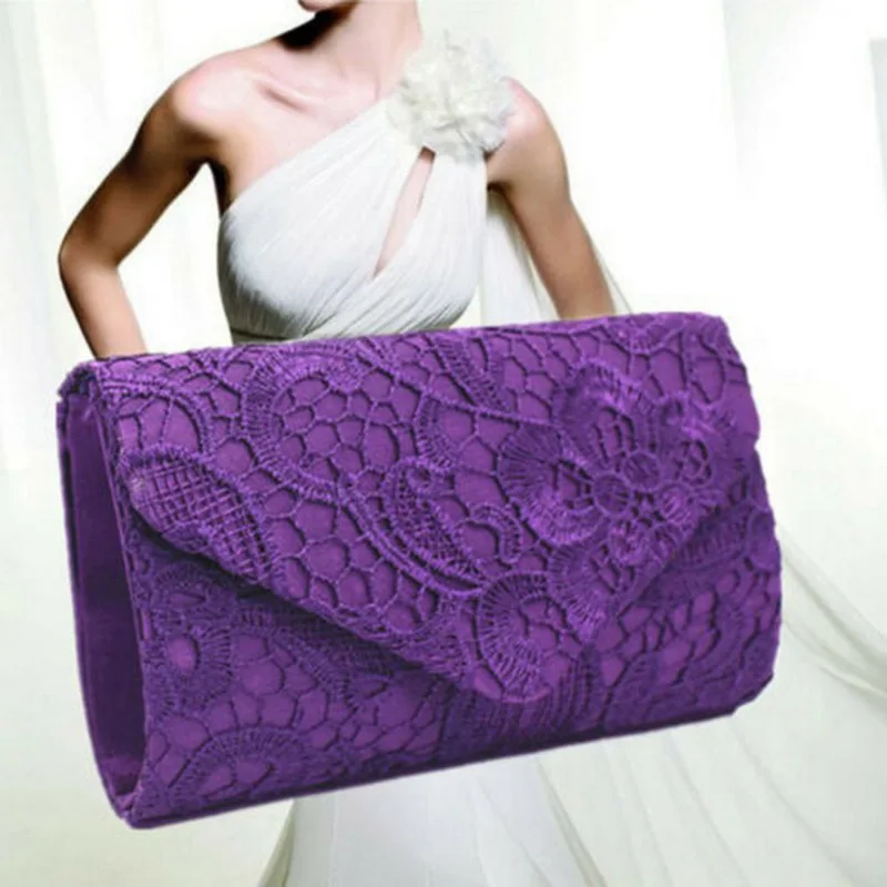 

Lace Envelope Bag Woman's Handbag Retro Wallet Portable phone case Lady Pouch Bag Clutch Bag Free shipping