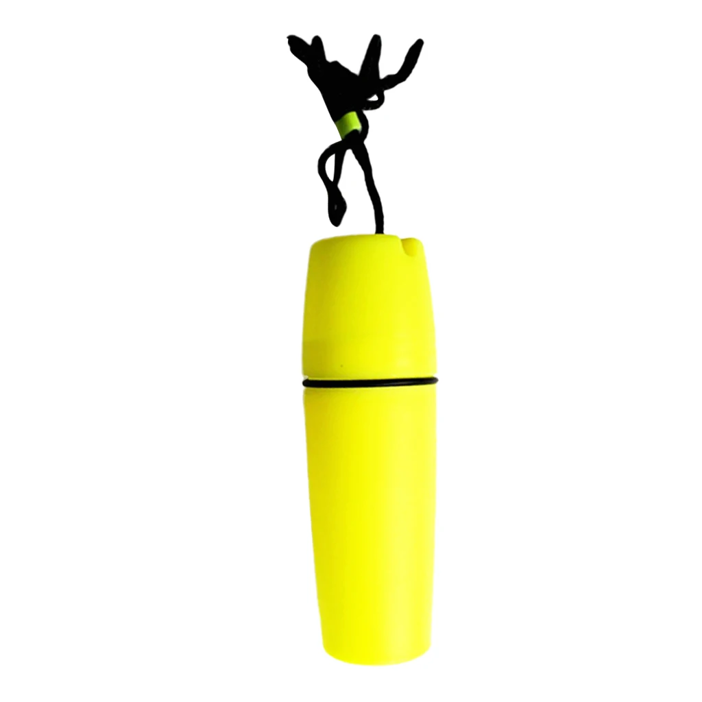 Durable ABS plastic Compact Waterproof Dry Container Bottle Float & Lanyard for Scuba Dive Scuba Diving Snorkeling Surfing Kayak
