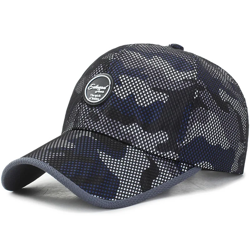 Men Sport Hat Cap Camo Military Caps Tennis Hat Outdoor Visor Cap Adjustable Women Gym Hat Breathable Fitness Running Caps