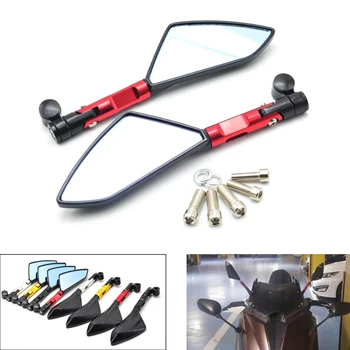 

Aluminum Anti-reflect Motorcycle Rearview Mirror Universal Side View Mirrors for tmax 530 motorcycle mirror retrovisor moto