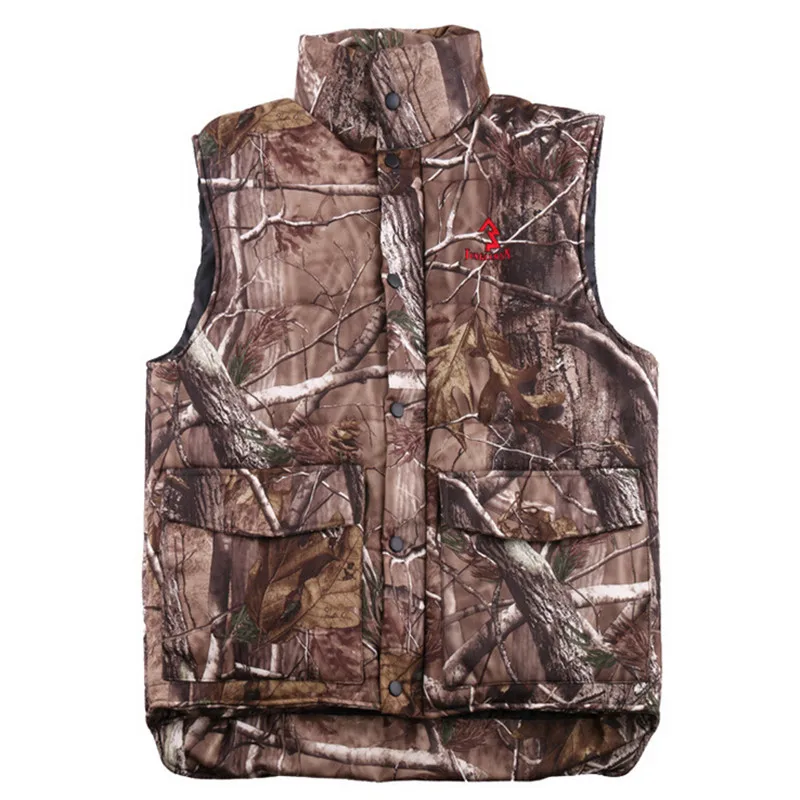 

Men Winter Warm Vest Quality Casual Camouflage Waistcoat Vest Men's Photographer Sleeveless Jackets