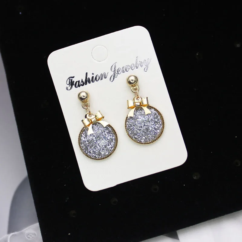 

Shiny Side New Women's Fashion Jewelry Acrylic Knot Stud Earrings Gift Statement Simple Style Earrings Free Shipping