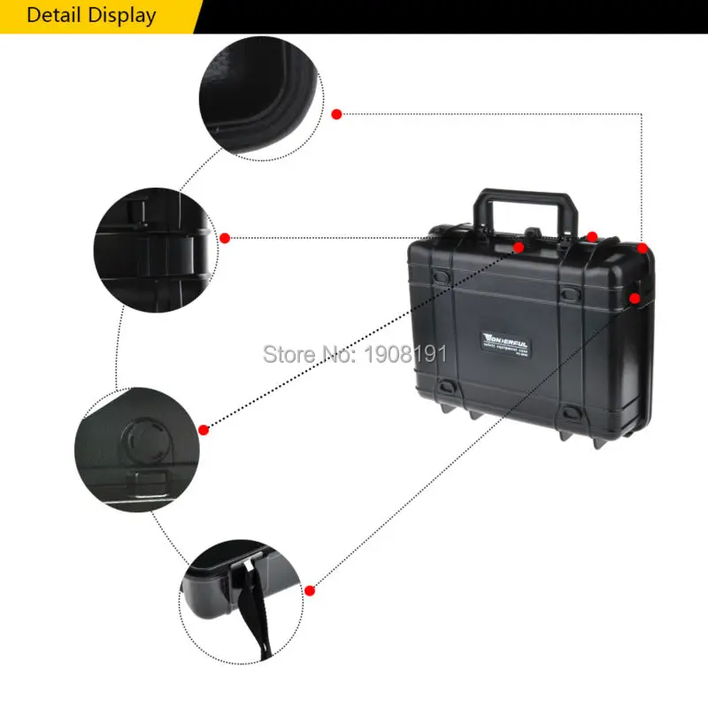 Наружный ударопрочный водонепроницаемый герметичный, Прочный Контейнер для хранения Коробка для переноски для камеры видео оборудование переноски