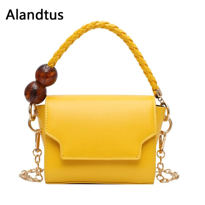 

Alandtus Crossbody Bags For Women Shoulder Bag 2019 Casual Ladies Messenger Bag Mini Small Square Chain Phone Bag Bolsa Feminina