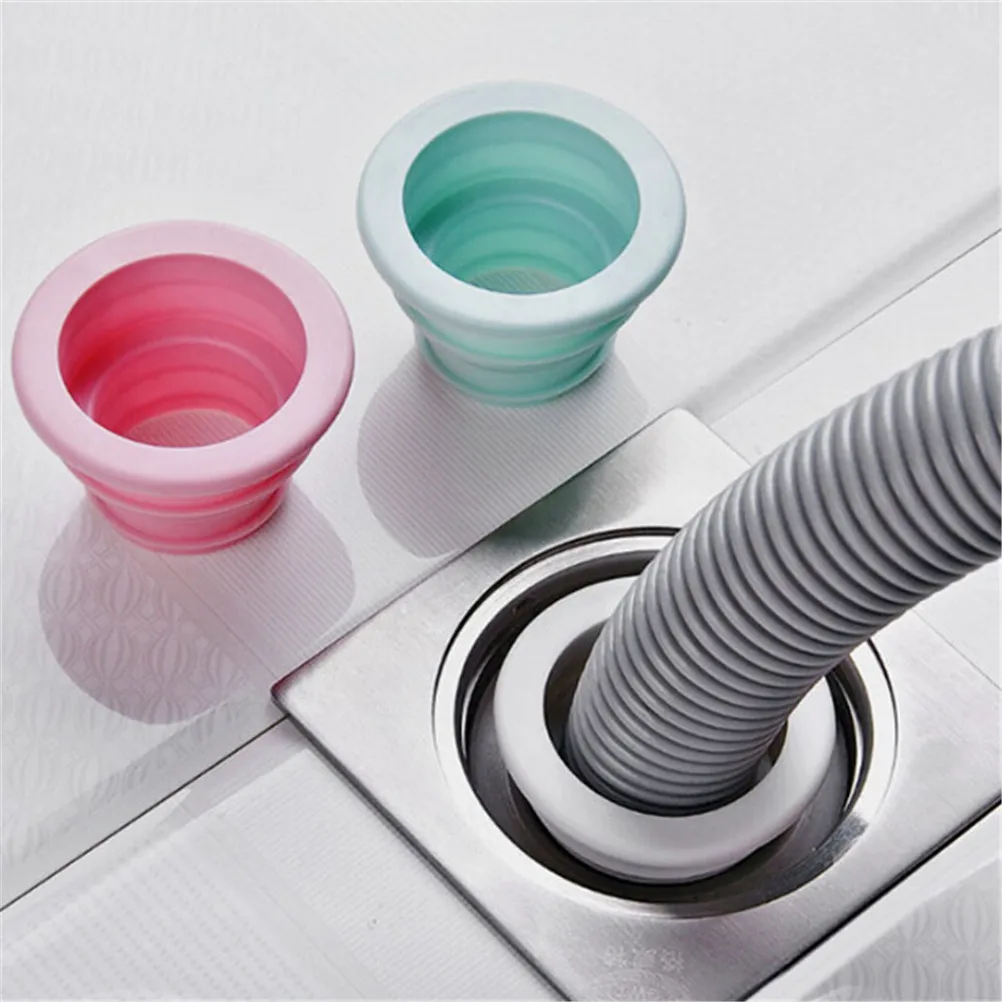 

1PCS Plastic Washing Machine Pool Seal Ring Silicone Sewer Pipe Drain Sealing Plug Water Ring Seal Accessories Tools 6*6*3.8cm