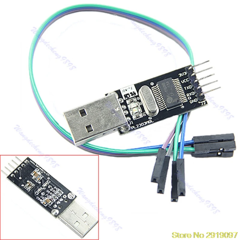 

New Arrive Auto USB Converter Module Converter Adapter 5V 3.3V Output To RS232 TTL PL2303HX Drop Shipping Support