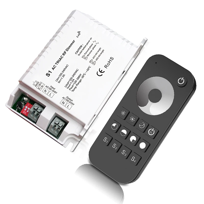 Новый Led Triac диммер 220V Высокая Напряжение 100V 240VAC 2A задней кромки затемнения RT1