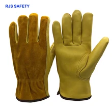RJS защитные новые мужские рабочие перчатки из овчины, защита для водителя, защитная одежда, защитные рабочие сварочные мото перчатки для мужчин NG4032