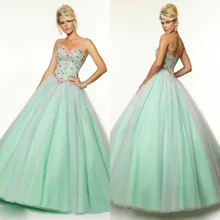 2015 Rushed Neue Attraktive Schatz Boden Legnth Tüll Ballkleid Backless Abend-formale Kleid Ärmellose Kristalle F1066