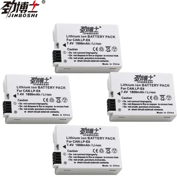 

Hot sale 4PCS LP-E8 Battery pack LPE8 LP E8 bateria For Canon 550D 600D 650D 700D X4 X5 X6i X7i T2i T3i T4i T5i DSLR Camera