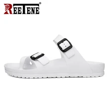 REETENE/; мужские сандалии; шлепанцы; мягкая мужская обувь; унисекс; летние шлепанцы; уличная мужская обувь на плоской подошве; высокое качество для мужчин