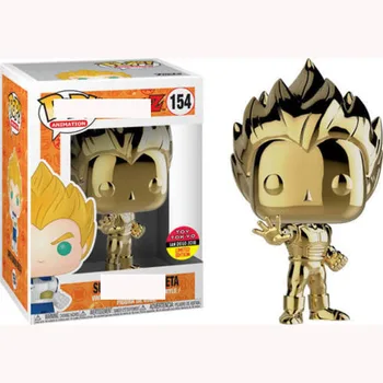 

Funko pop Amine: Dragon Ball Z: Gold Chrome Vegeta Super Saiyan Golden Vinyl Action Figure Collection Model Toy with IN Box