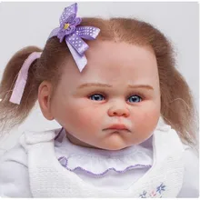 Newest 20inch Silicone Reborn Baby GIRL Realistic Doll Lifelike Baby Cute Doll Toys for Children Kids Gifts Juguetes Brinquedos