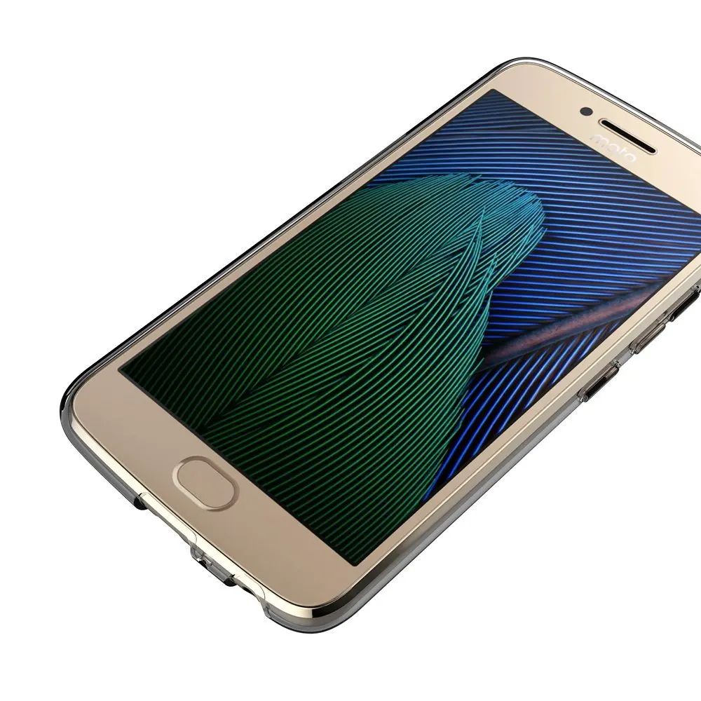Прозрачный чехол для Lenovo Moto G5 Plus мягкий силиконовый прозрачный из тпу накладка