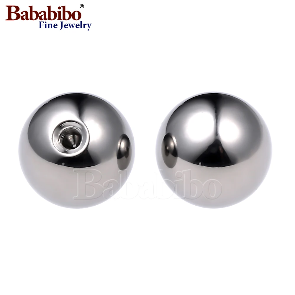 10Pcs Piercing Replacement Spare Balls Labret Barbell Bar Attachments 2