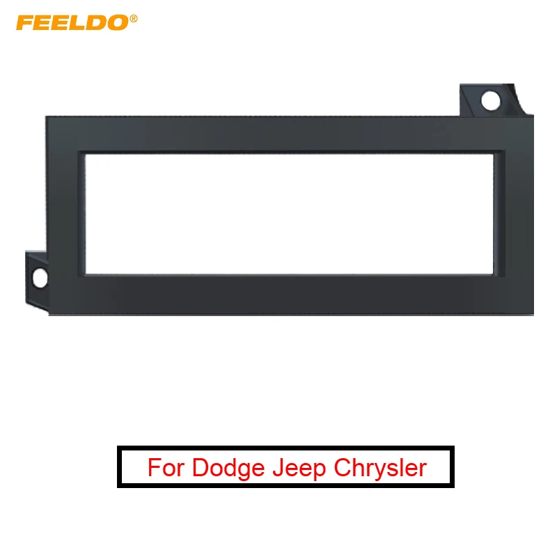 FEELDO Car One Din стерео радио панель приборной панели фасции Для Dodge Jeep Chrysler CD/DVD
