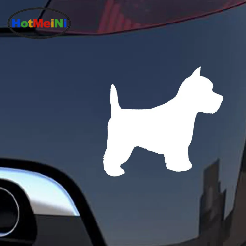 Стикеры для автомобилей HotMeiNi Westie черные/серебристые 15*12 см|Наклейки на