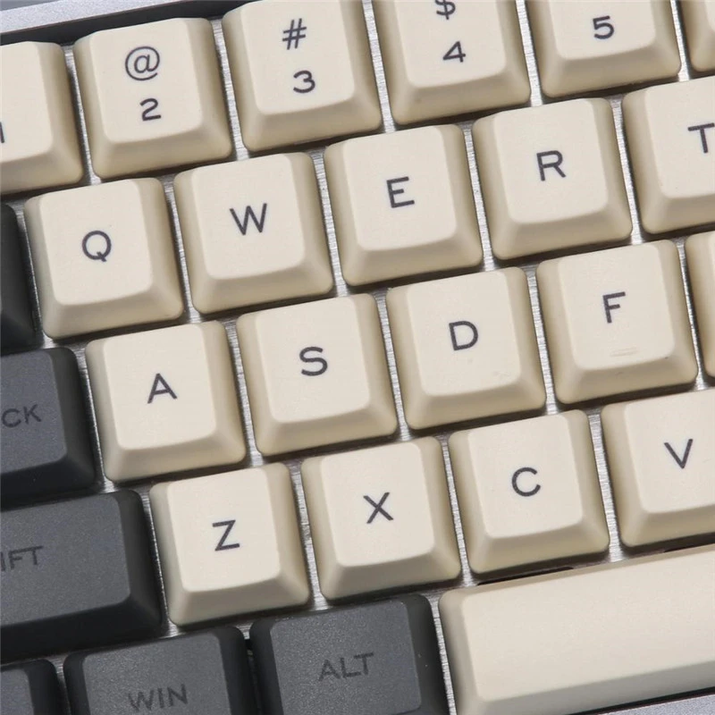 Carbon 64 Layout Dye sub Keycaps OEM Profile Include 1 75 Shift Fit GK64 Mechanical Gaming 5