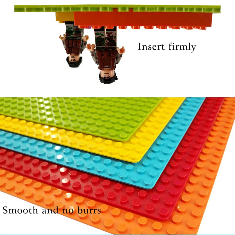 YETAA несколько цветов база таблички кирпичи опоры Совместимость Legoed стиль