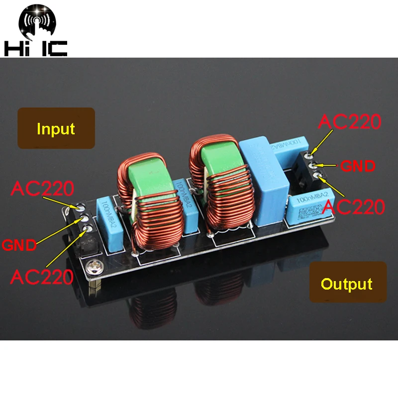 Двухступенчатый Гибридный EMI 18A 20A высокочастотный сетевой фильтр блок питания собранная плата EMI сетевой фильтр розетка модуль