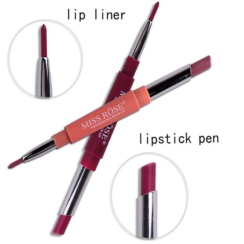 8 шт. Miss Rose Lipliner Maquillaje профессиональный карандаш для губ сексуальный полный губы матовый цвет длительный водонепроницаемый набор для губ