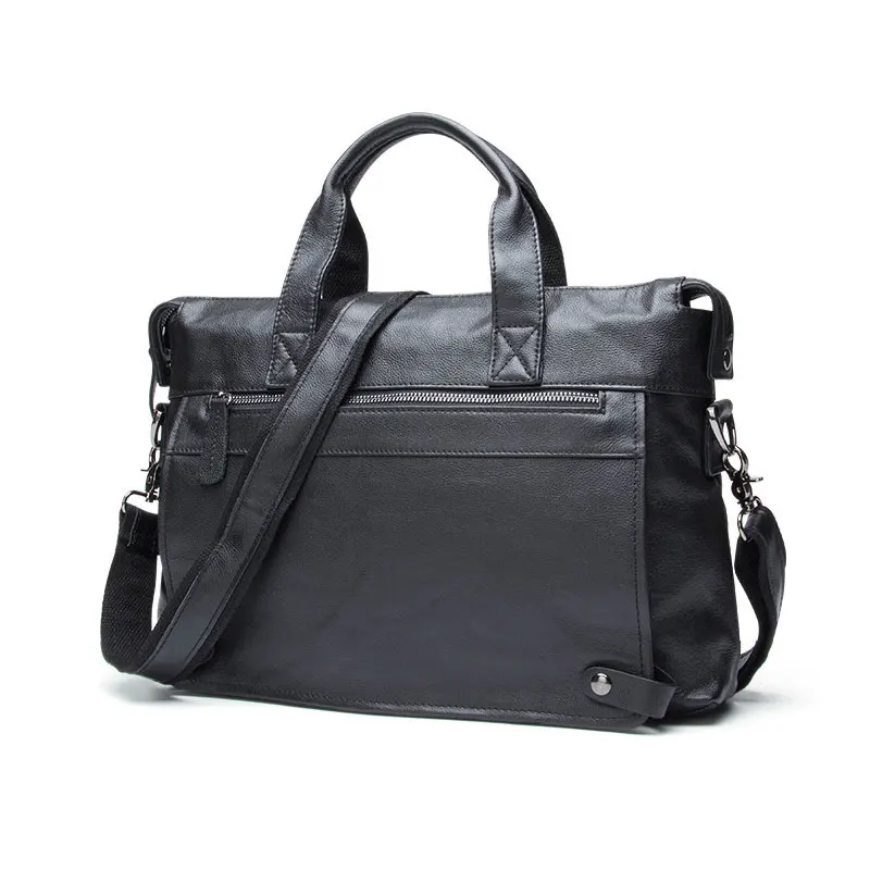 

100% Cowhide Genuine Leather Men's Bag Business Men Crossbody Bags Laptop Tote Briefcases Shoulder Handbag Men's Messenger Bag
