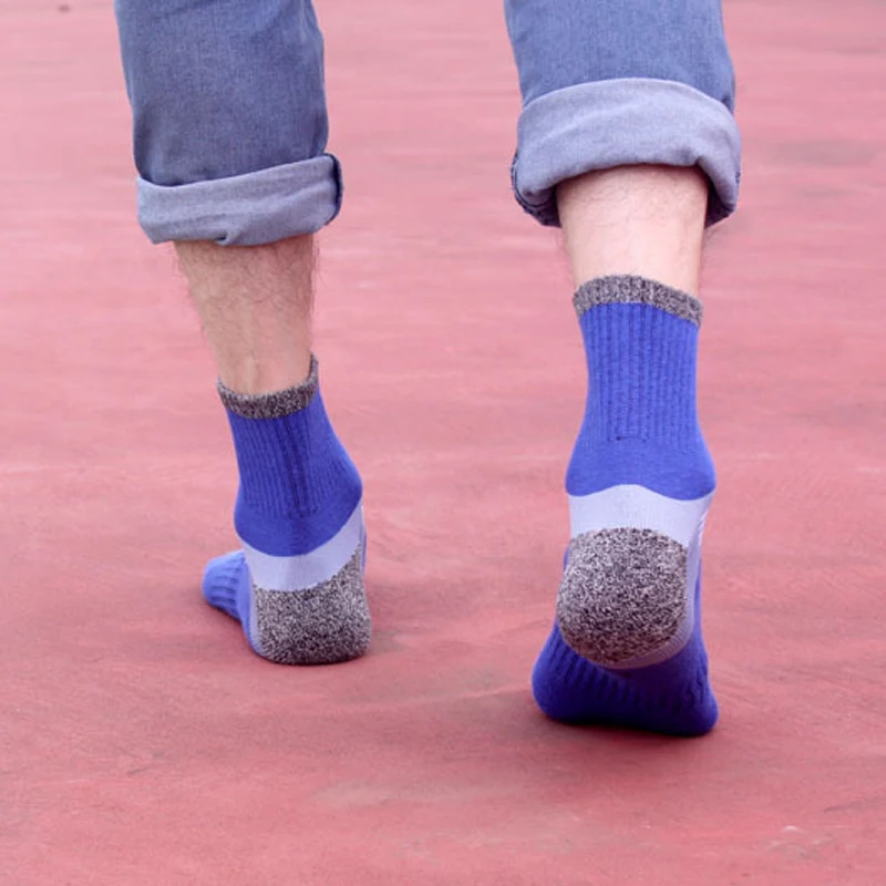 1 пара хлопковых мужских носков, компрессионные дышащие носки, Calcetines Hombre, всесезонные высококачественные короткие носки для мужчин, носки в деловом стиле