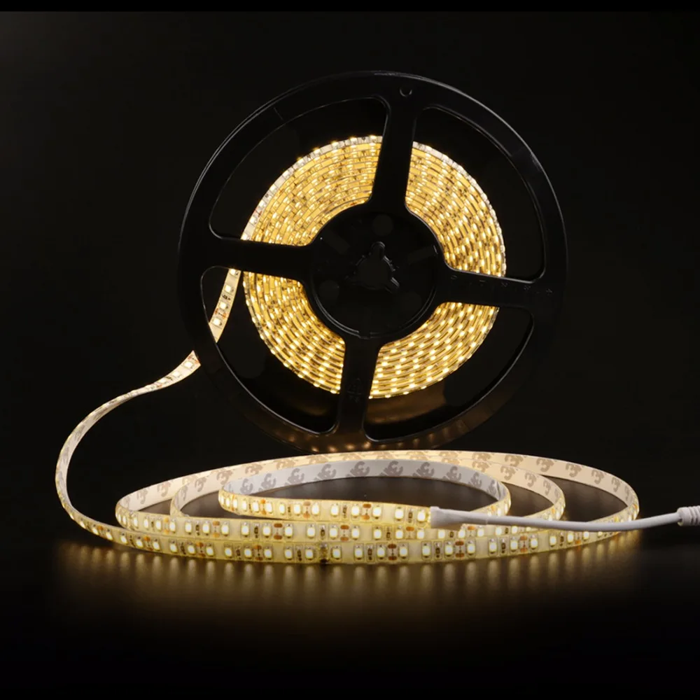 

Led Strip Waterproof Flexible 120LEDS Warm White 5M Ribbon 12V Super Bright Led IP65 Remote For TV Decorations